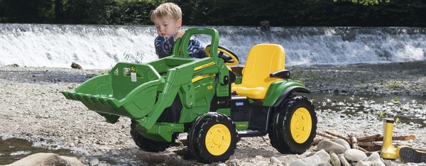 Tractor Electrico Excavadora John Deere Cargador Ground Loader 12v